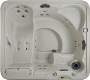 Jacuzzi Exterior Fantasy Spas Enamor Premier Taupe Charcoal - Pool Spas  Online